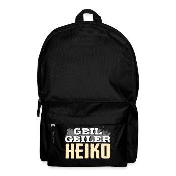 HEIKO - geil - Rucksack - Schwarz - Vorne