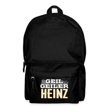 HEINZ - geil - Rucksack - Schwarz - Vorne