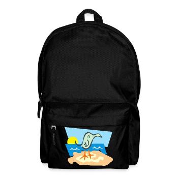 beach strand summer sommer vacation urlaub45 - Rucksack - Schwarz - Vorne