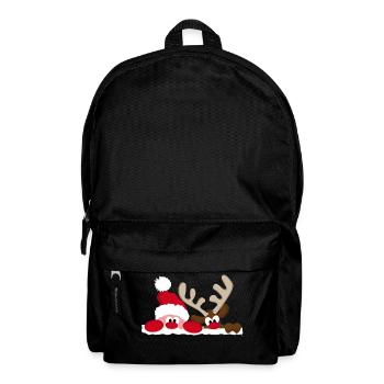 nicholas nikolaus reindeer rentier christmas weihn - Rucksack - Schwarz - Vorne