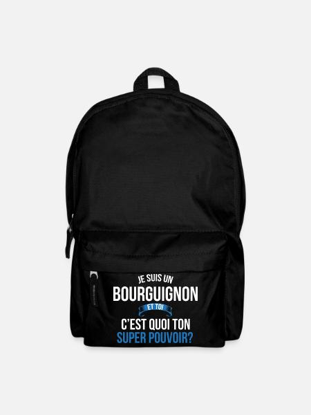 Bourguignon super pouvoir homme - Sac à dos - noir