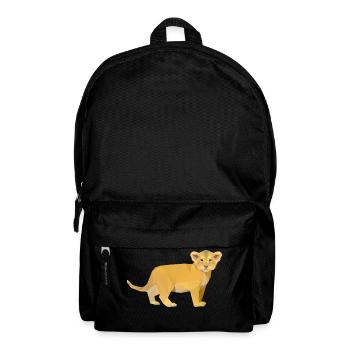 Löwen Baby Polygon - Rucksack - Schwarz - Vorne