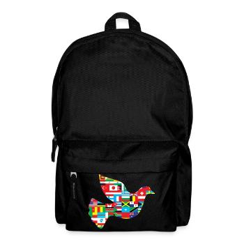 Friedenstaube Länder - Rucksack - Schwarz - Vorne