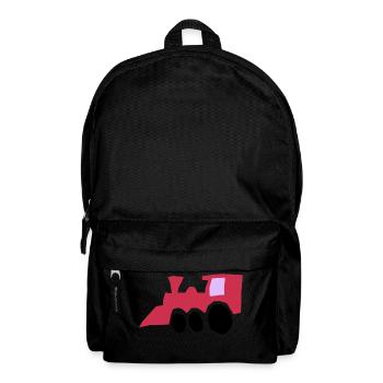 eisenbahn zug tram train railroad railway locomoti - Rucksack - Schwarz - Vorne
