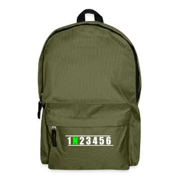 Moto cadeau idée cadeau pour les motocyclistes - Sac à dos - vert olive - Devant