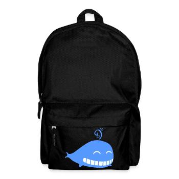 Whale Water Blue Kids - Backpack - black - Front