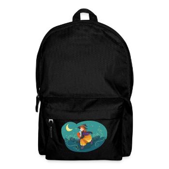 Witch Night Moon Cat - Backpack - black - Front