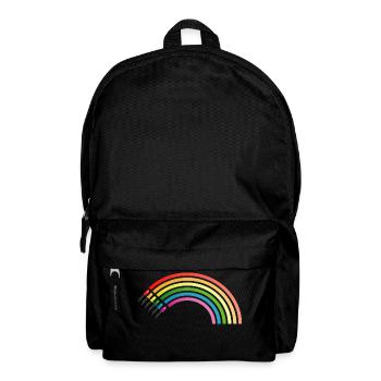 Regenbogen LED Shirt Geschenkidee Sonderangebot - Rucksack - Schwarz - Vorne