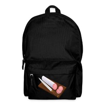 salami sausage sausage breakfast breakfast - Backpack - black - Front