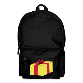 Emballage cadeau surprise, boucle de paquets - Sac à dos - noir - Devant