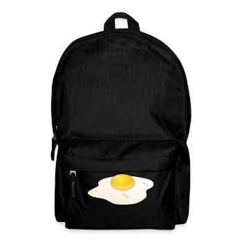 Spiegelei Frühstück - Rucksack - Schwarz - Vorne