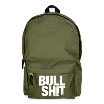 Bullshit - ce sont des conneries! - Sac à dos - vert olive - Devant