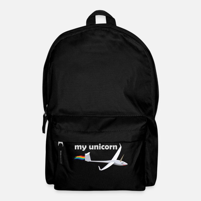 unicorn Segelflieger gleiten Geschenk Einhorn - Rucksack - Schwarz