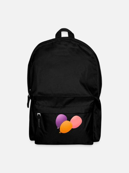 Luftballons - Rucksack - Schwarz