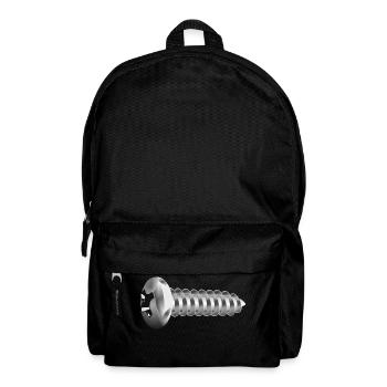 Schraube,Werkzeug,Handwerk - Rucksack - Schwarz - Vorne