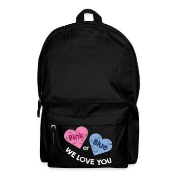 Pink or Blue: Sex does not matter - for pregnant women - Backpack - black - Front