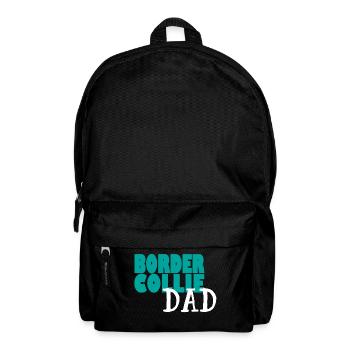 BORDER COLLIE DOG DAD - Rucksack - Schwarz - Vorne