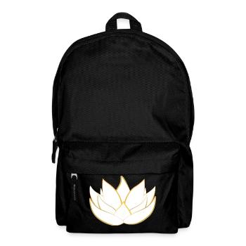Goldene Lotusblüte - Lotosblüte - Rucksack - Schwarz - Vorne