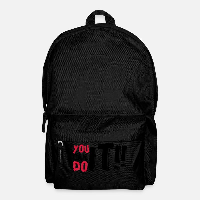 du kannst es schaffen - Rucksack - Schwarz