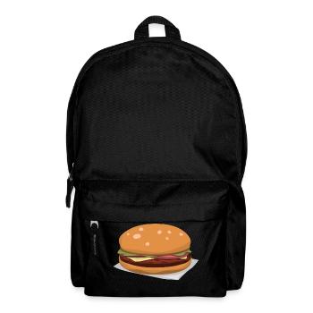 Leckerer Hamburger - Rucksack - Schwarz - Vorne