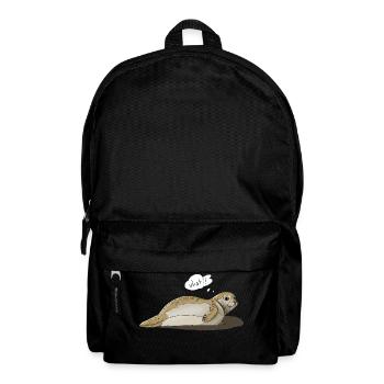 Robbe says what?! - Rucksack - Schwarz - Vorne