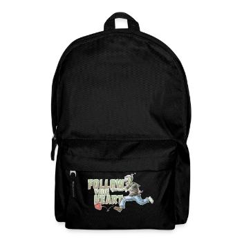 motive shirt zombie heart follow your heart new - Backpack - black - Front
