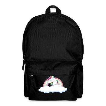 Licorne au-dessus des nuages - Sac à dos - noir - Devant
