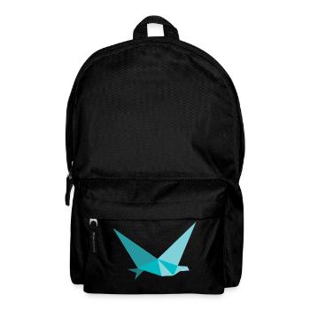 Vogel Schwalbe Origami Polygon - Rucksack - Schwarz - Vorne