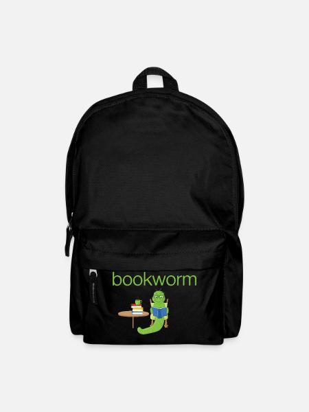 Bookworm, bookworm.Gift, read, bookworm - Backpack - black