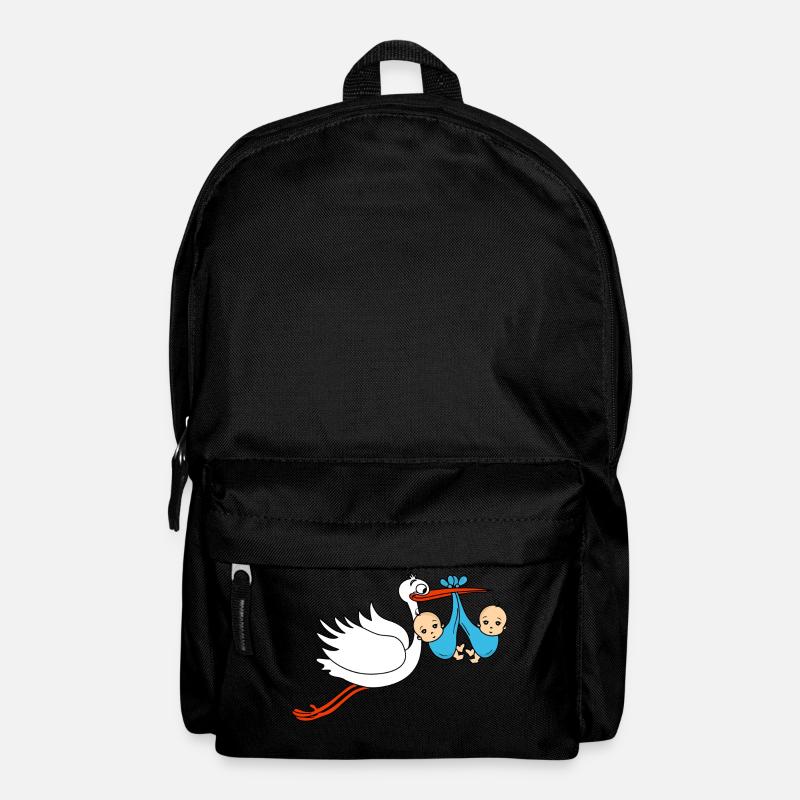 Storch Baby Zwillinge Babies Jungen2 - Rucksack - Schwarz