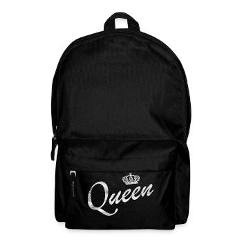 Queen Partnerlook King & Queen Geschenk - Rucksack - Schwarz - Vorne
