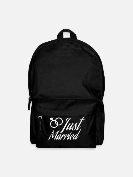 Just Married rings - Rucksack - Schwarz