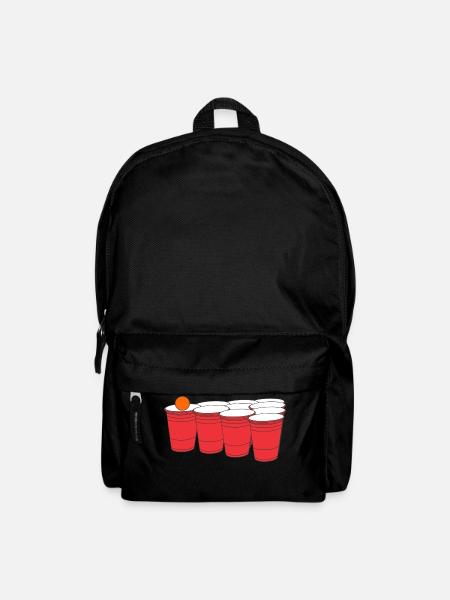 Beerpong Becher - Rucksack - Schwarz