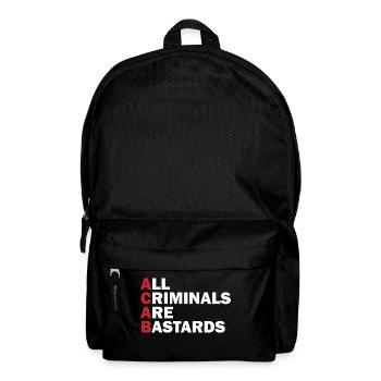 Tous les criminels sont des bâtards - Sac à dos - noir - Devant