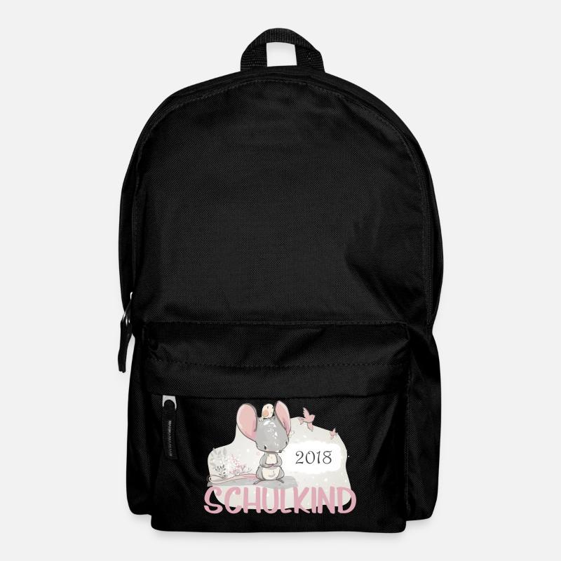 Schoolchild 2018 schooling mouse girl - Backpack - black