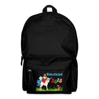 Schoolchild 2018 school unicorn girl - Backpack - black - Front