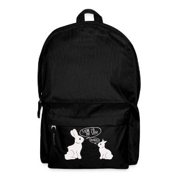 Hase mein Po tut weh! Oster Geschenk Hasi - Rucksack - Schwarz - Vorne