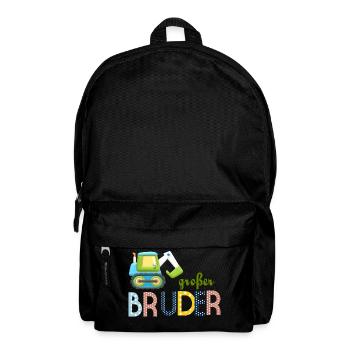 großer Bruder Traktor - Rucksack - Schwarz - Vorne