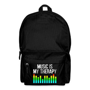 La musique est ma thérapie - Sac à dos - noir - Devant