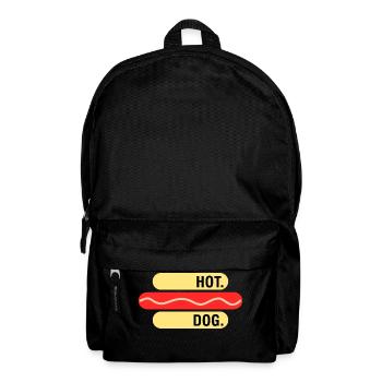 Hot Dog Fast Foodie Food Food Lover Gift Idea - Backpack - black - Front