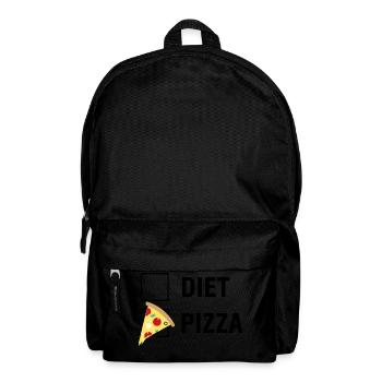 Pizza VS Diet Food Lover - Rucksack - Schwarz - Vorne