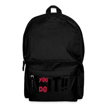 DU KANNST ES SCHAFFEN - Rucksack - Schwarz - Vorne