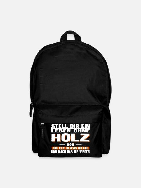 Leben ohne Holz - Rucksack - Schwarz