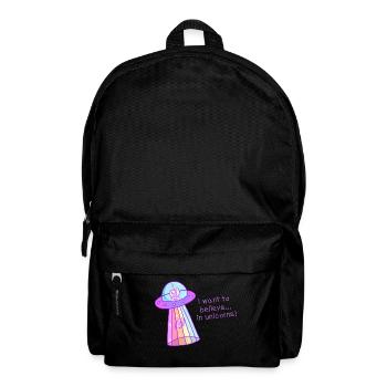 I want to believe ... in unicorns! - Rucksack - Schwarz - Vorne