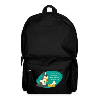 dog - Backpack - black - Front