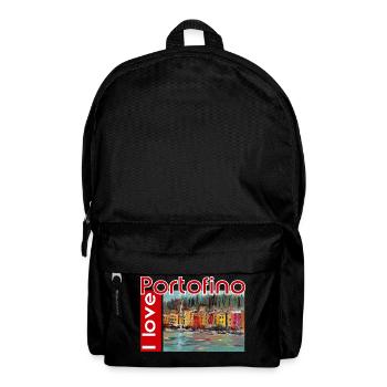 I love Portofino. Italy. - Rucksack - Schwarz - Vorne