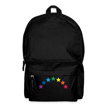 Étoiles arc en ciel - Sac à dos - noir - Devant