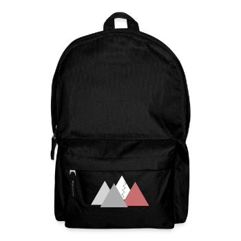 Berge; Bergpanorama - Rucksack - Schwarz - Vorne