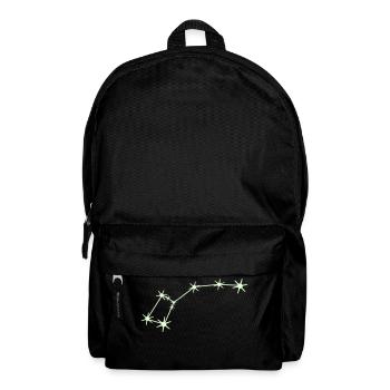 Sternbild Kleiner Bär / Wagen Konstellation - Rucksack - Schwarz - Vorne