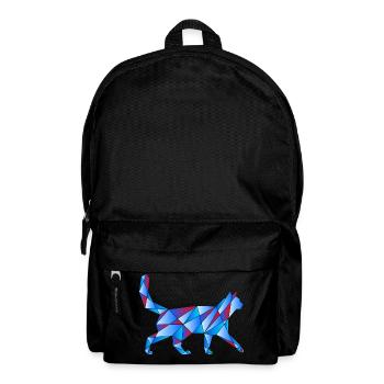 Blaue Katze - Rucksack - Schwarz - Vorne